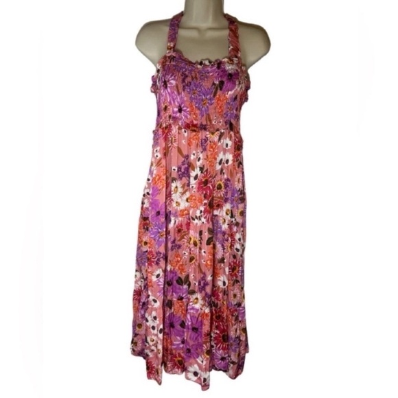 Rachel Parcell Pink and Red Sleeveless Maxi Sundress - Picture 3 of 11